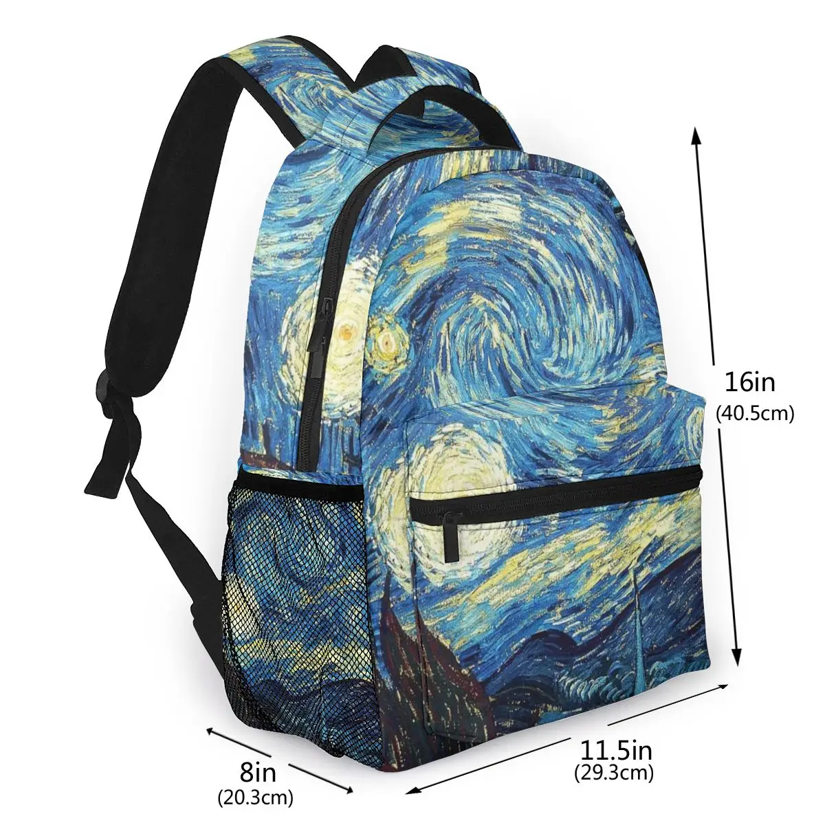 Fashion Women Canvas Backpack Children Van Gogh Famous oil Painting Mochila For Teen Boy Girls Escolar Laptop Dropshipping