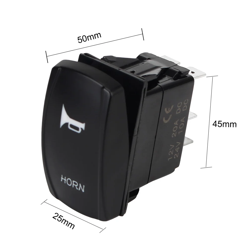 For Can Am Maverick Commander Rocker Switch UTV ​For Polaris Horn Illuminated LED WINCH Led light Bar DC12-24V Rear Front lights