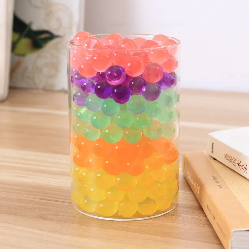 5 bags (600pcs)Crystal Soil Hydrogel Gel Polymer Water Beads Flower/Wedding/Decoration Maison Growing Water Balls Big Home Decor