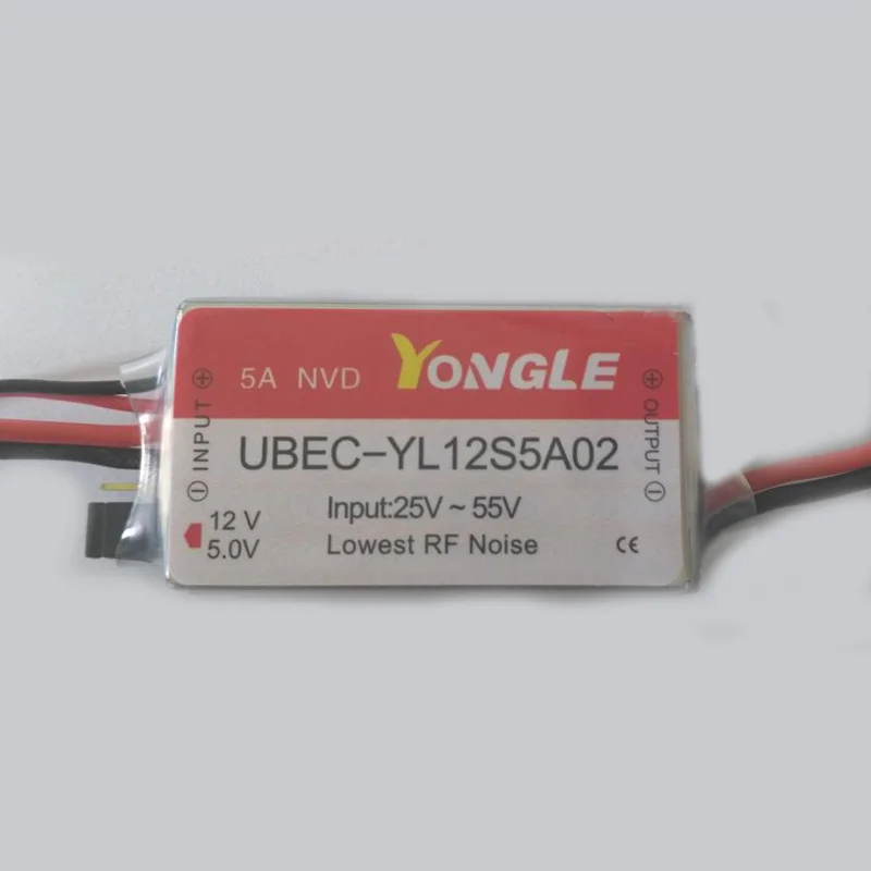 1pc 5A(10A) UBEC Fully Shielded Anti-interference 5v 6v 12v 8s-12s Switch Mode  External Voltage Regulator for RC Model