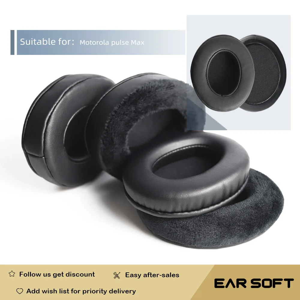 

Earsoft Replacement Ear Pads Cushions for Motorola pulse Max Headphones Earphones Earmuff Case Sleeve Accessories