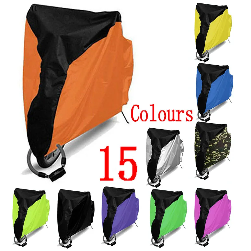 

2021 New Bike Bicycle Cover 15 Colours Multipurpose Rain Snow Dust All Weather Protector Covers Waterproof Garage