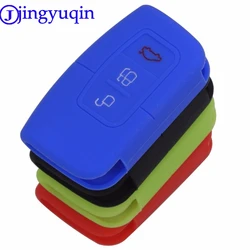 jingyuqin New Arrival 3 Buttons Remote Silicone Car Fob Smart Key Case Cover For Ford