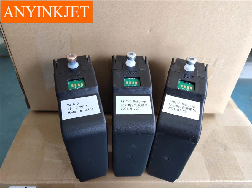 Compatible V730 cartridge wiht chip with ink for videojet 1210 1220 1510 1520 1610 1620 printer 48pcs and 43S cpu send by UPS