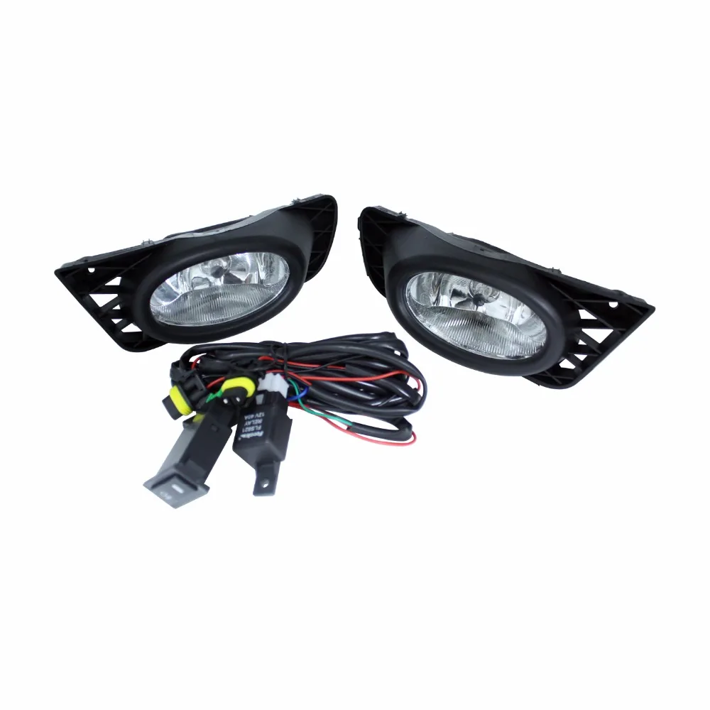 

Car DRL Lamp Front Bumper Grilles Fog Light with Wiring Harness Switch Kit For Honda Civic 4 door 2009-2011 Car Styling