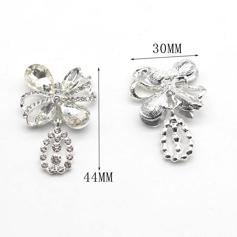 Korean Ins Style 2 pieces/batch Fashion Alloy Bow, Flower Pendant DIY Lolita JK Uniform