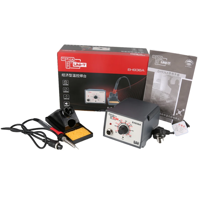 UNI-T Soldering Station EH936A/EH936B Pure Copper Transformer Ceramic Heating Core Temperature Control Welding Rework Station