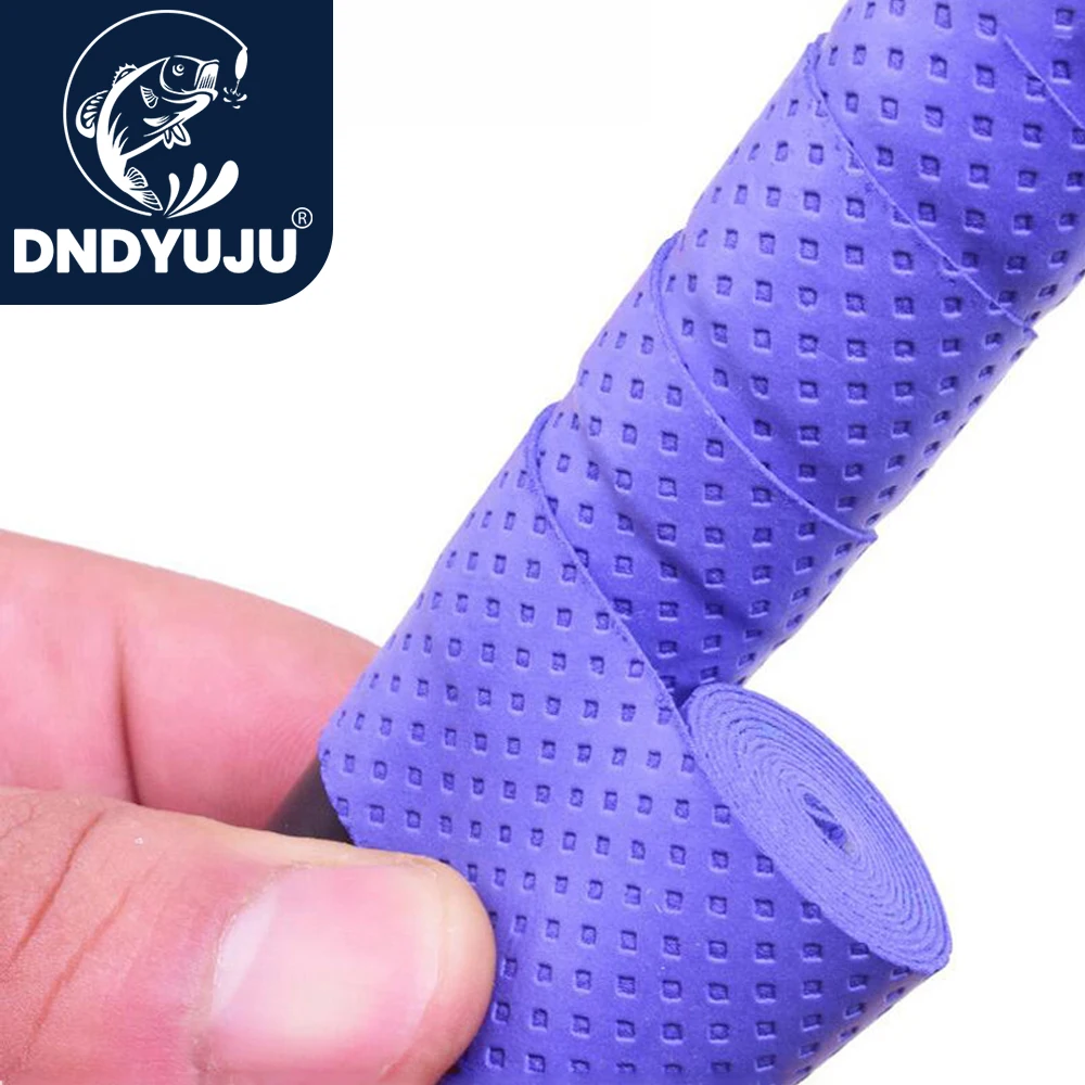 DNDYUJU 1pcs Anti-slip Sport Fishing Rods Over Grip Sweat Band Griffband Tennis Overgrips Tape Badminton Racket Grips Sweatband