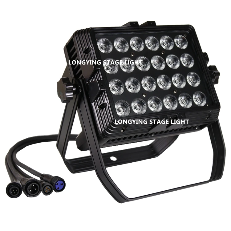 Waterproof 24x18W 6in1 RGBWA UV Led Wall Washer Effect IP65 Disco Decoration Outdoor Led Wall Wash Stage Washer Lighting