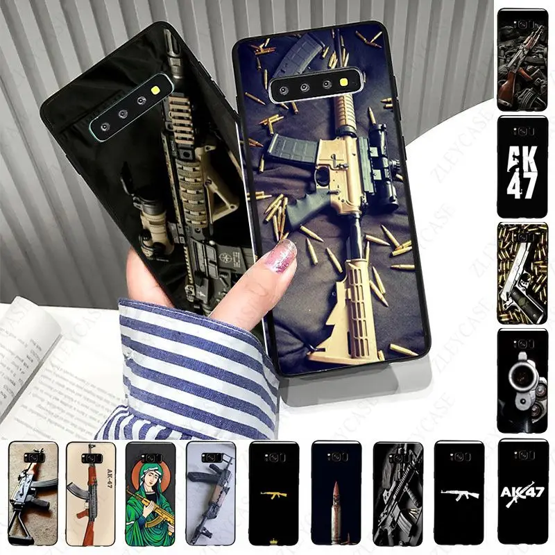 AK47 Handgun Gun BUllets Soft Phone Cover For Samsung Galaxy S24ULTRA S23ULTRA S21FE S24PLUS S22PLUS S20PLUS s20ULTRA S20FE case