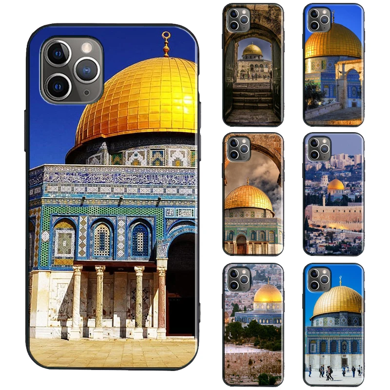 Jerusalem Building Case For iPhone 13 12 mini 11 14 Pro Max 6S 7 8 Plus X XR XS Max SE 2020 TPU Cover Coque