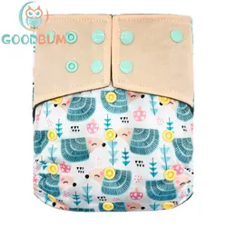 Goodbum Hedgehog Diaper Washable Reusable Cloth Diaper Adjustable Bamboo Charcoal Baby Diaper