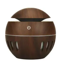 USB Aroma Diffuser Hollow decoration humidifierfor Office Home usb charging portable air purifier7 Color Change LED Night light