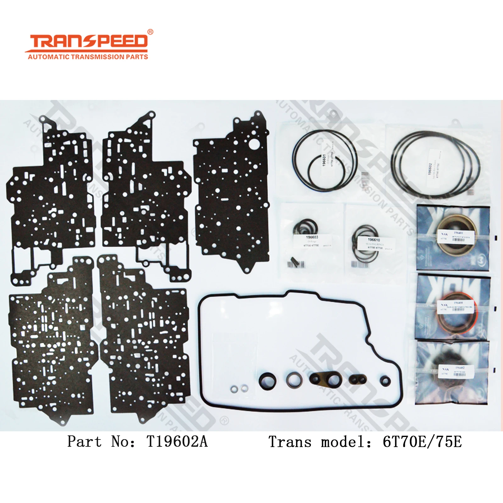 TRANSPEED 6T70 6T75E Automatic Transmission Gearbox Rebuild Gesket Kit For GM BUICK CHEVROLET Malibu Impala Car Accessories