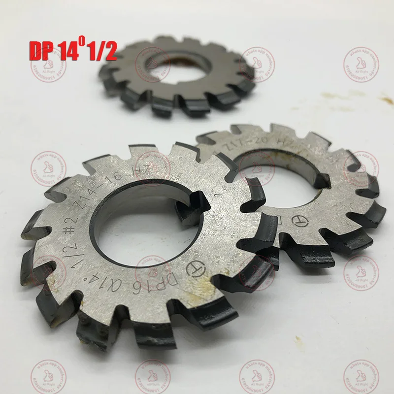 Disc gear milling cutter DP gear milling cutter DP8-DP16 set 1-8 pressure Angle 14.5 degrees