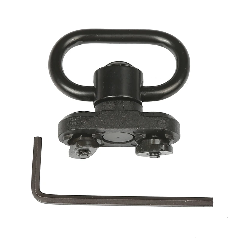 MIZUGIWA T-nut Locked M-Lok QD Sling Swivel Scope Mount 1.35 Inch 34.4mm Adapter Set With Picatinny Rail Connecting Sling Ring