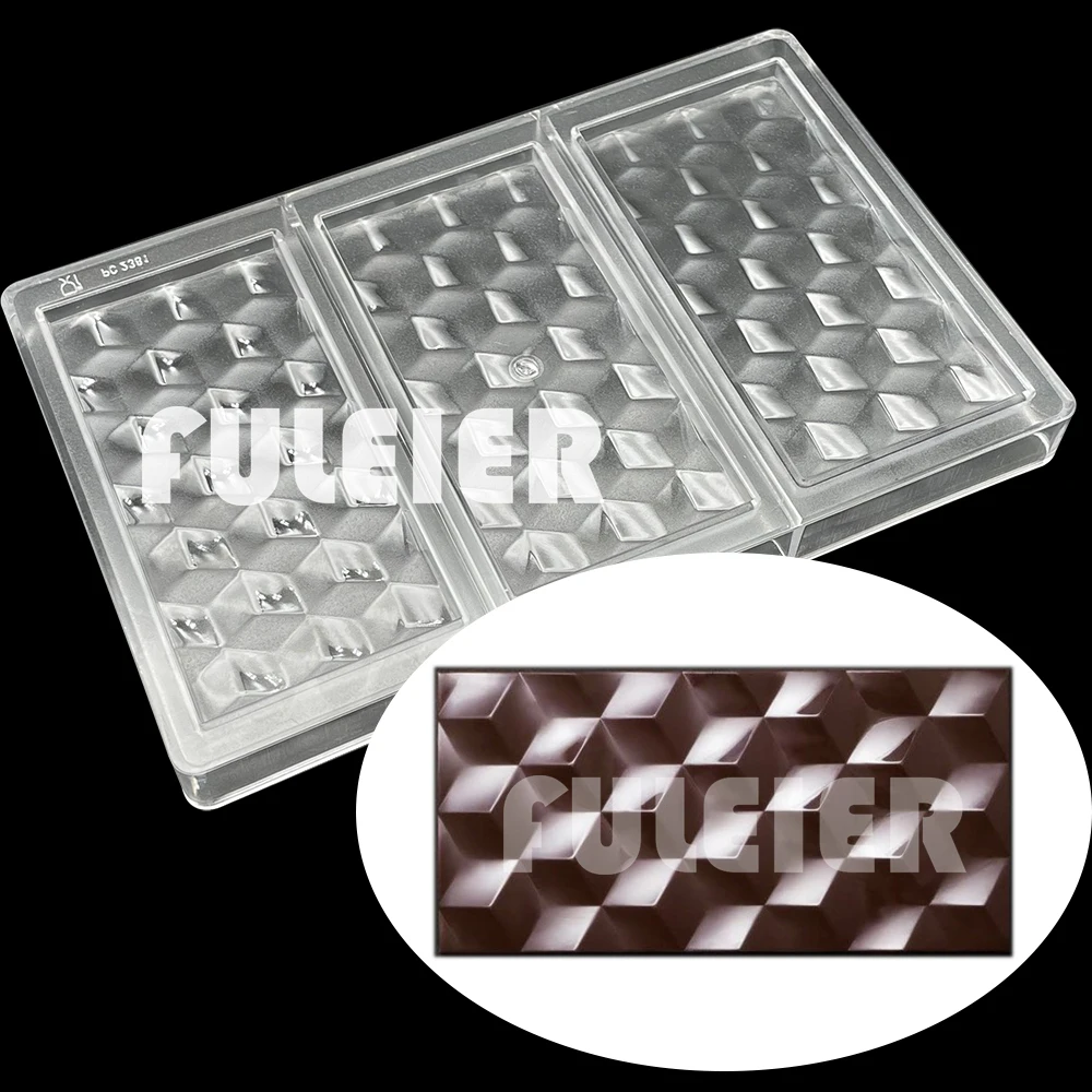 22 Style Polycarbonate Chocolate Molds Baking Mold Cake Sweets Candy Chocolate Bar Mould Confectionery Tools Bakeware