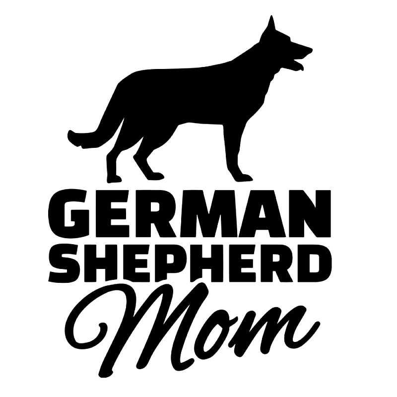 

31371# Die-Cut Vinyl Decal German Shepherd Mom Car Sticker Waterproof Auto Decors on Bumper Rear Window