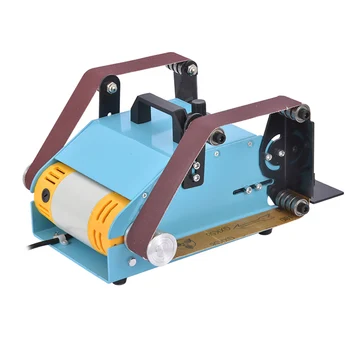 Desktop double-axis belt machine electric belt sander belt polishing mill household belt sander grinding machine 220V 950W