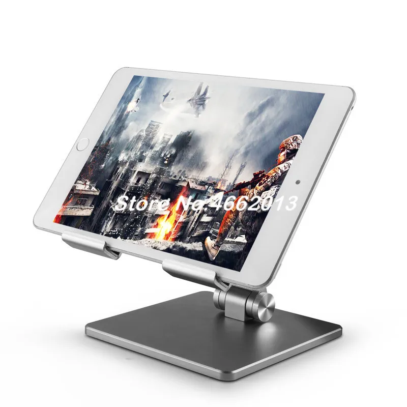 

10 pcs/lot Tablet PC Stand Aluminum Alloy Folding Tablet Stand Adjustable IPad Computer Lazy Desktop Stand Wholesale