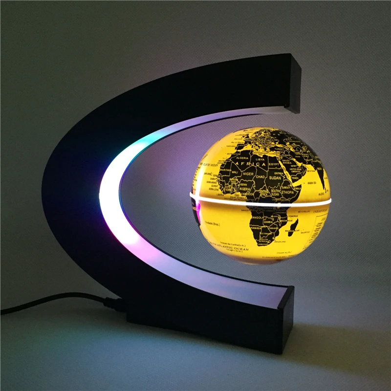 levitating Lamp Globe World Map Ball Lamps Globe Glow Magnetic Levitation Led Night Light Floating World Terrestrial novelty