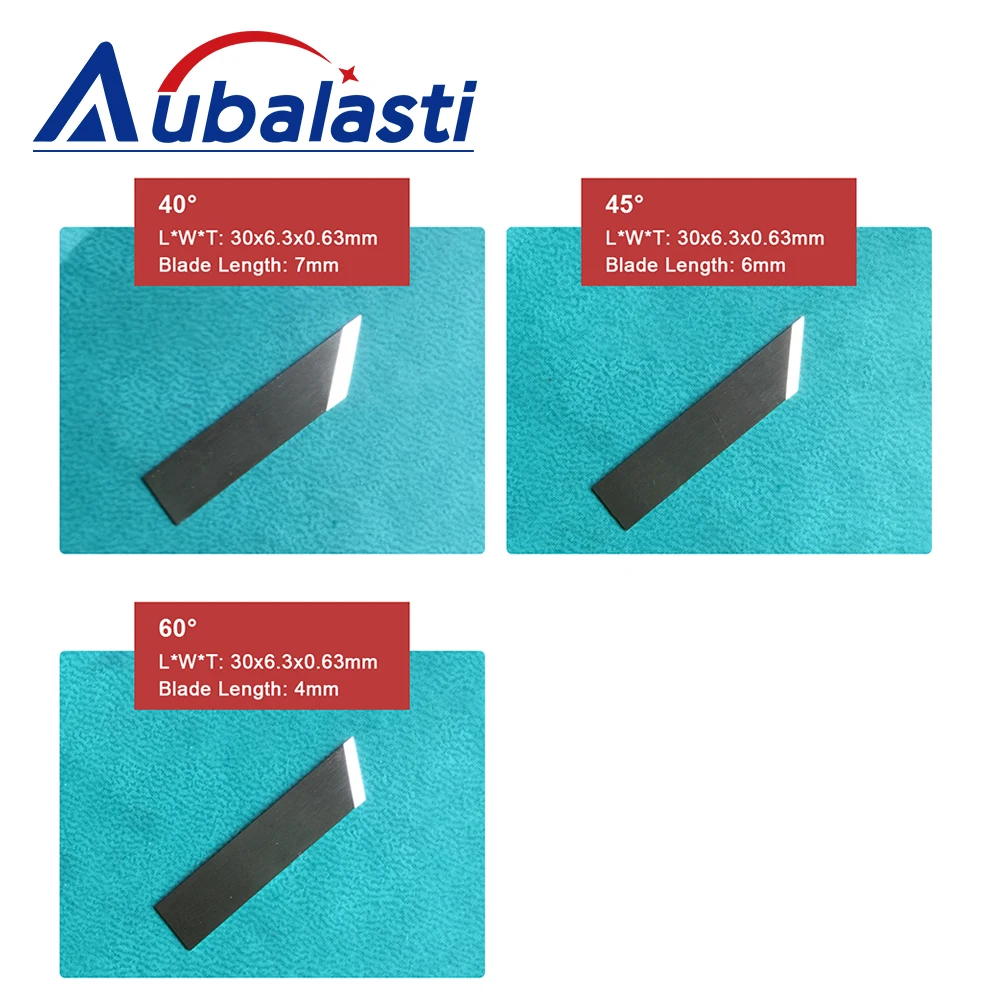 Aubalasti Vibration Knife Cutting Blade Knife Blade for CNC Vibrating Knife Cutting Machine Car Mat 16-60 degrees 10pcs