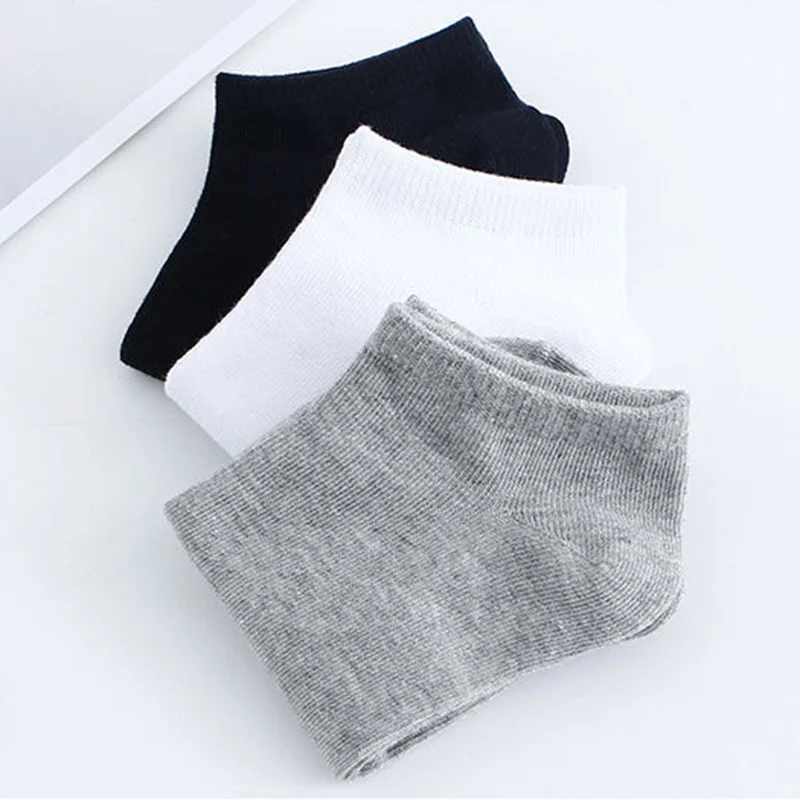 5pairs/lot Solid Color Socks Men Women Cotton Short Socks Unisex Casual Business Sock  Streetwear Calcetines Meias