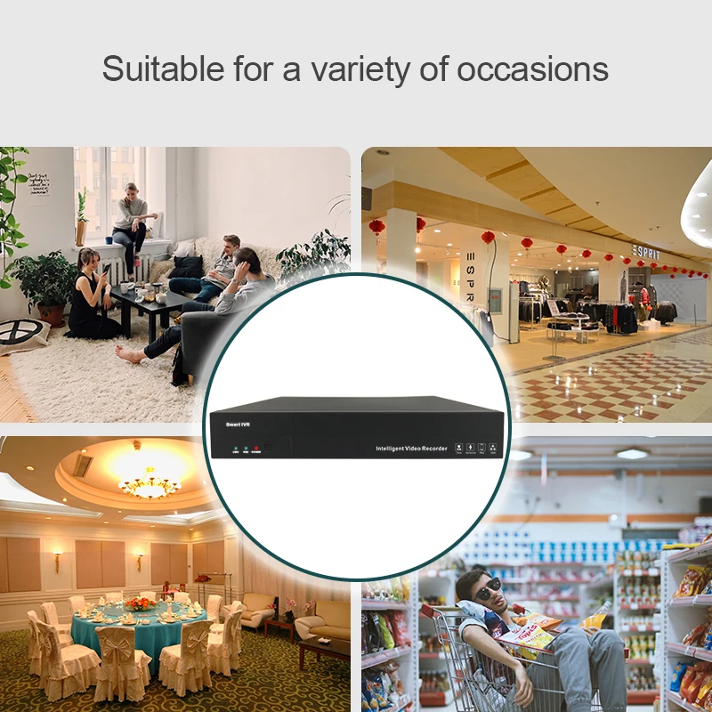 NVR 8CH 16CH H.265 5MP 1080P Network Video Recorder Supports onvif HDMI IP camera recorder cctv recorder for IP Camera System