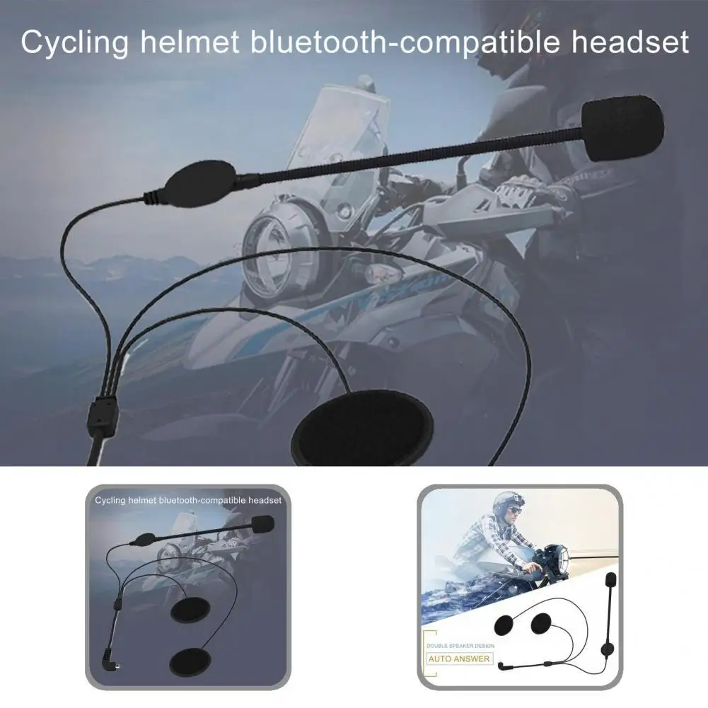 

Useful Helmet Microphone Universal Easy Installation High Performance Helmet Headphone Microphone for Motorcycle