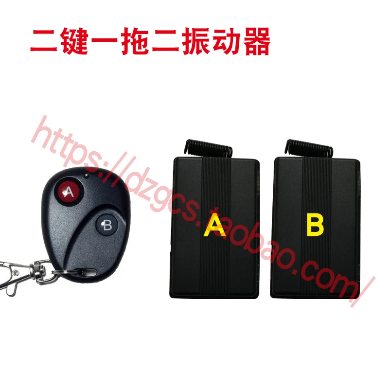 

Wireless Remote Control Vibration Reminder Silent Remote Control Vibrator One Drag Two Vibrator Miniature Pocket