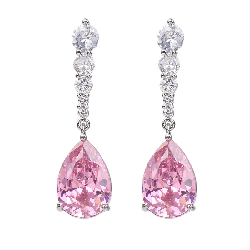Bettyue Charming Design Waterdrop Shape For Women Fashion Earring With Muliticolor Zirconia Long Style Banquet Elegant Choice