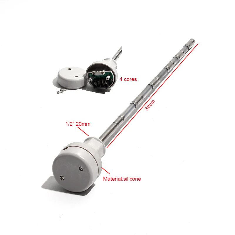 Piezas de calentador de agua, Cable de montaje debajo de 1/2 pulgadas, 50cm, 4 núcleos para Sensor de controlador de calentador de agua Solar, 38cm