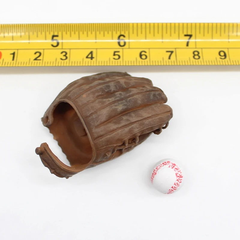 1/6 Scale Soldier Model Mitten Baseball Glove Baseball Set Prop for 12