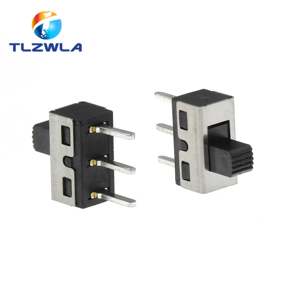 10PCS SS12D10 SS12D11 Toggle Switch 3Pins Straight Feet 1P2T Handle High 5mm Spacing Of 4.7mm 3A 250V SS12D10G5