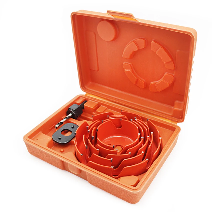 64-127mm Hole Saw Set Saw Cup Wood Crown/Core Drill Bit For Gypsum Board Wood Metal Density Board Metal Woodworking Tool коронка