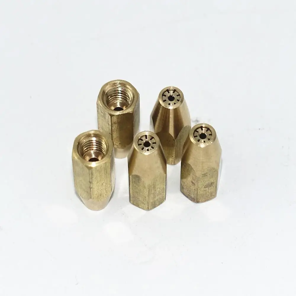 5pcs H01-2 Gas Brazing Torch Nozzle Oxygen Propane Acetylene Liquified Gas for Steel Copper Aluminum Solder Welding Torch