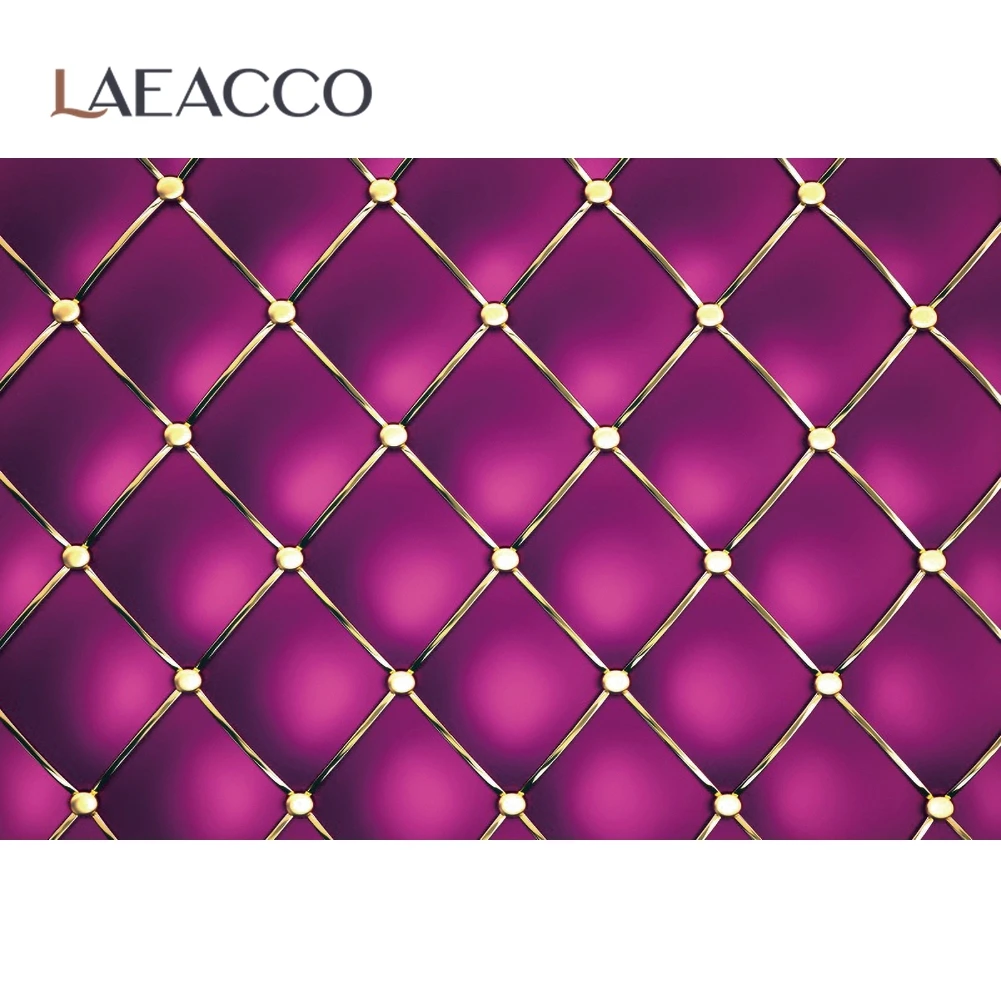 

Laeacco Gold Rose Color Soft Headboard Drawing Pattern Seamless Pattern Party Decor Photography Backdrop Photographic Background