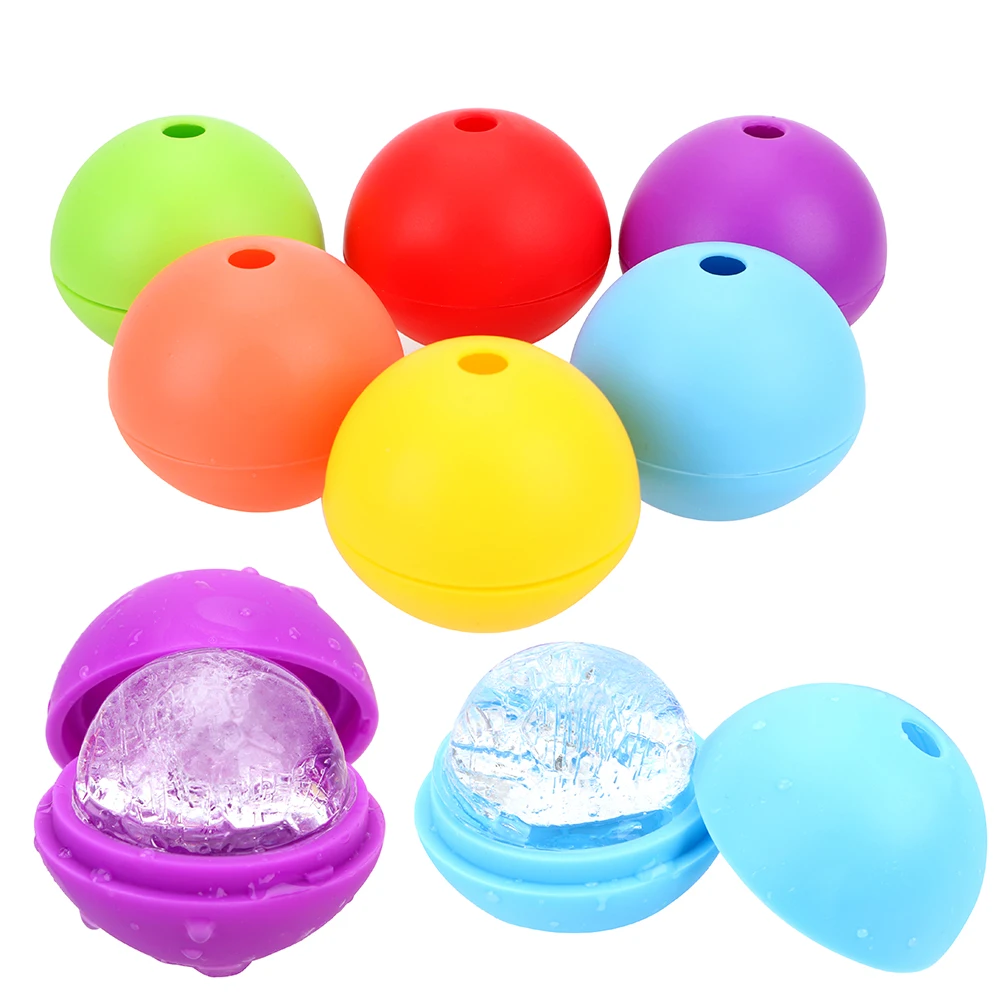 Fußball Einzigen Fall Backen Mold Ice Ball Maker Silikon Eis Formen Whisky Wein Cocktail Ice Cube Küche Backen Werkzeuge DIY