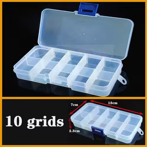 Transparent Plastic box Screw Compartment Box Jewelry Earring Display Case Container Clear Terminal Organizer Tool Storage boxes - Image 3