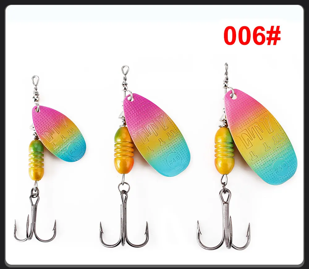 FTK Neuer Metall-Angelköder Spinnerbait 5,8g 6,3g 10,2g 16,9g 18,8g Hochwertige Hartköder mit Dreifachhaken Angelzubehör für Hecht – Detail 13