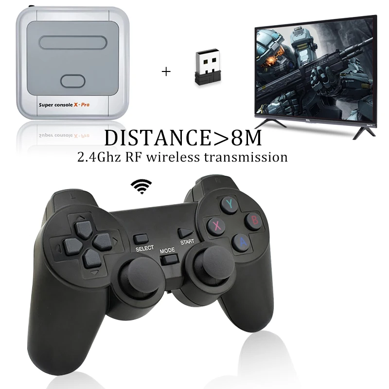 Mando inalámbrico de 2,4 Ghz para superconsola x-pro, mando USB para TV, Android TV BOX, teléfono