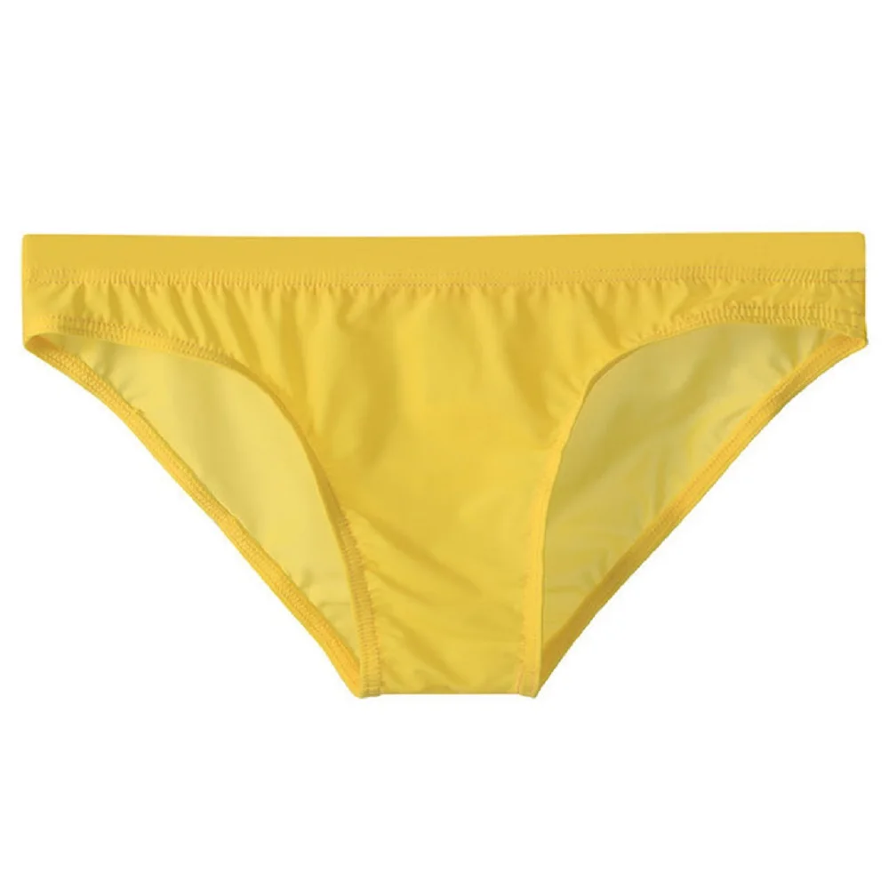 Bikini traslucido Sexy in seta di ghiaccio a vita bassa da uomo slip traspiranti Skinny perizoma maschile Sexy trasparente vita bassa 2021 senza cuciture