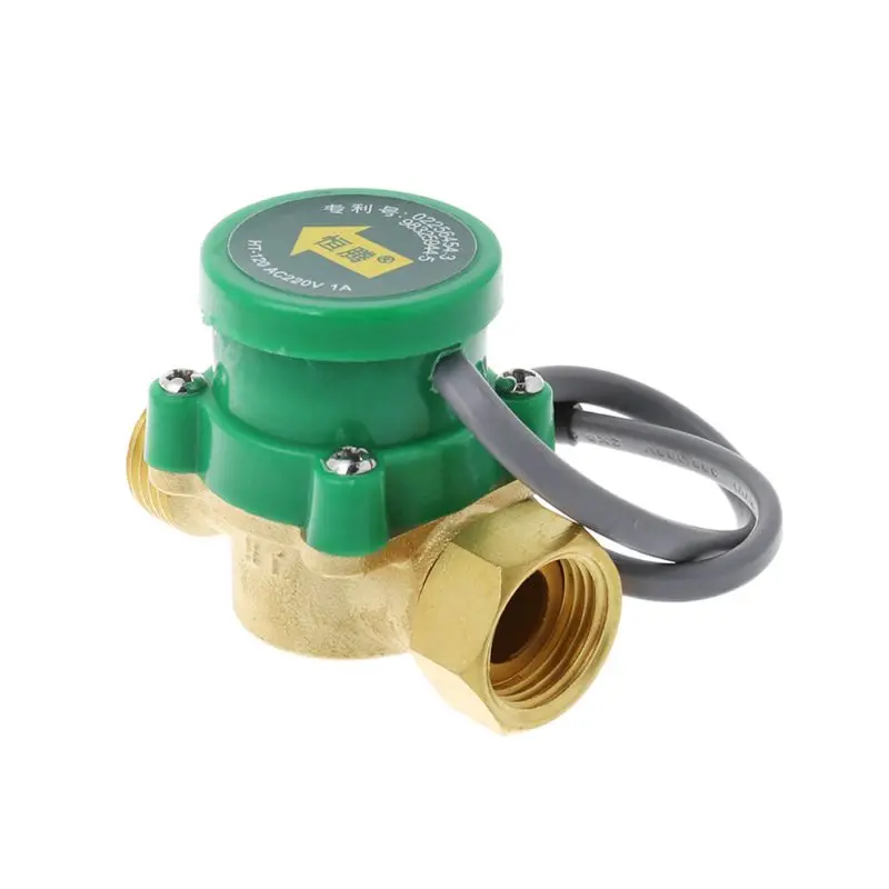 HT-120 di alta qualità G1/2 "-1/2" pompa di circolazione dell'acqua flussostato on-off disjunctor acqua calda e fredda 1.5A per cucina/bagno