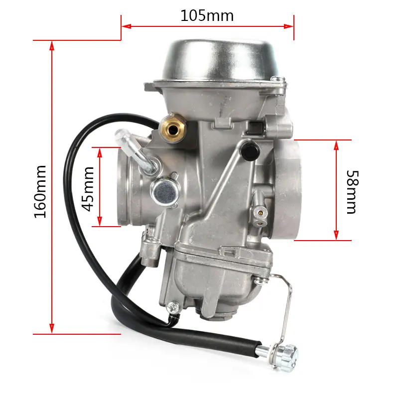 PD40J 40mm Vacuum Carburetor 40mm Carb for SPORTSMAN/SCRAMBLER/POLARIS/Xplorer/Worker 500 Universal 400-600cc Racing Motor UTV