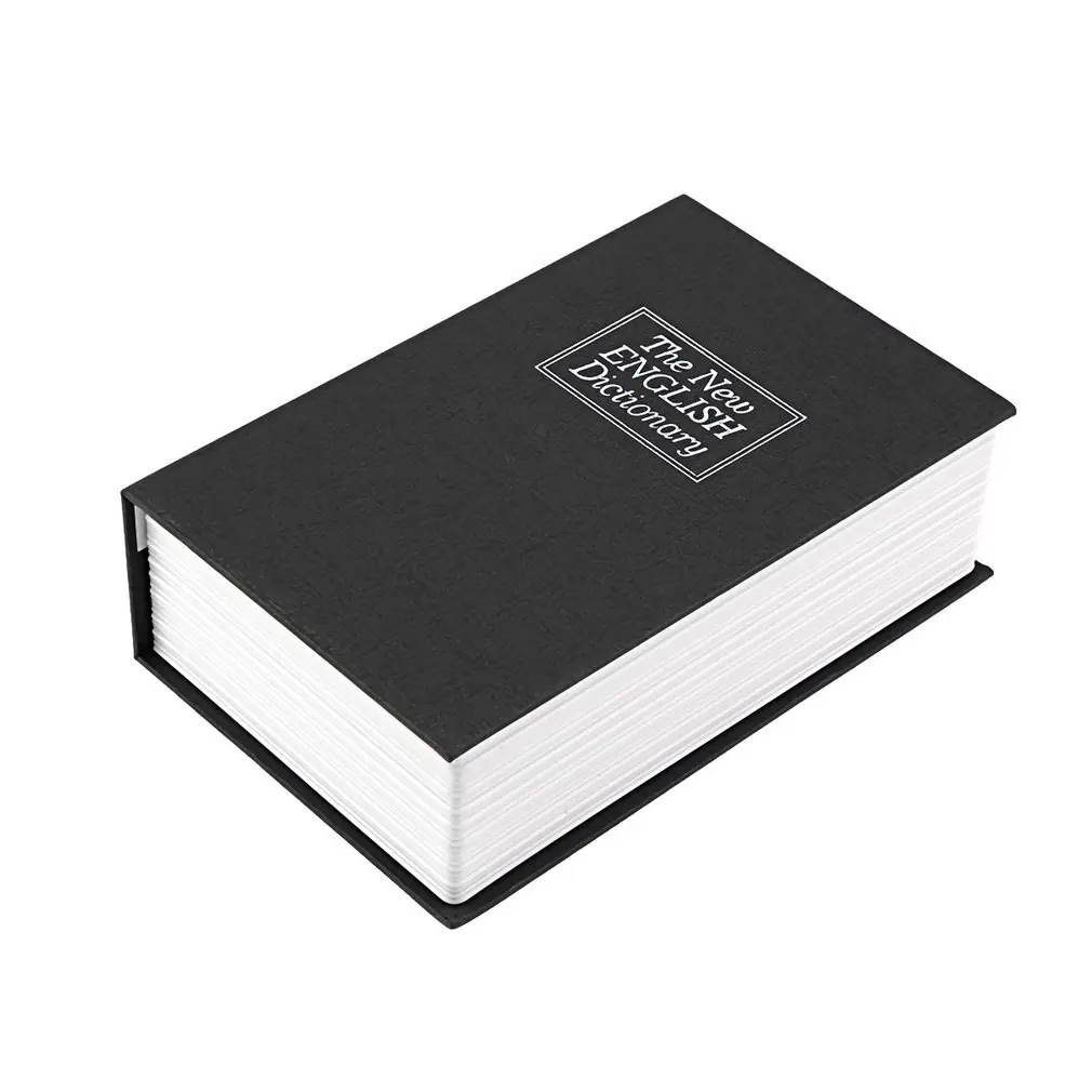 

Security Book Safe Box Case Simulation Lock Cash Money Jewelry Cabinet Secret Hidden Storage Decoration Holder Classic Book