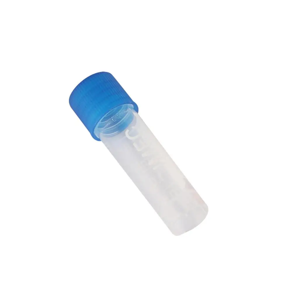 100Pcs 1.8ml PP Lab Analysis Freezing Tubes Graduation Centrifuge Tube Volume Vials Bottles Screw Cap Standable Cryotube