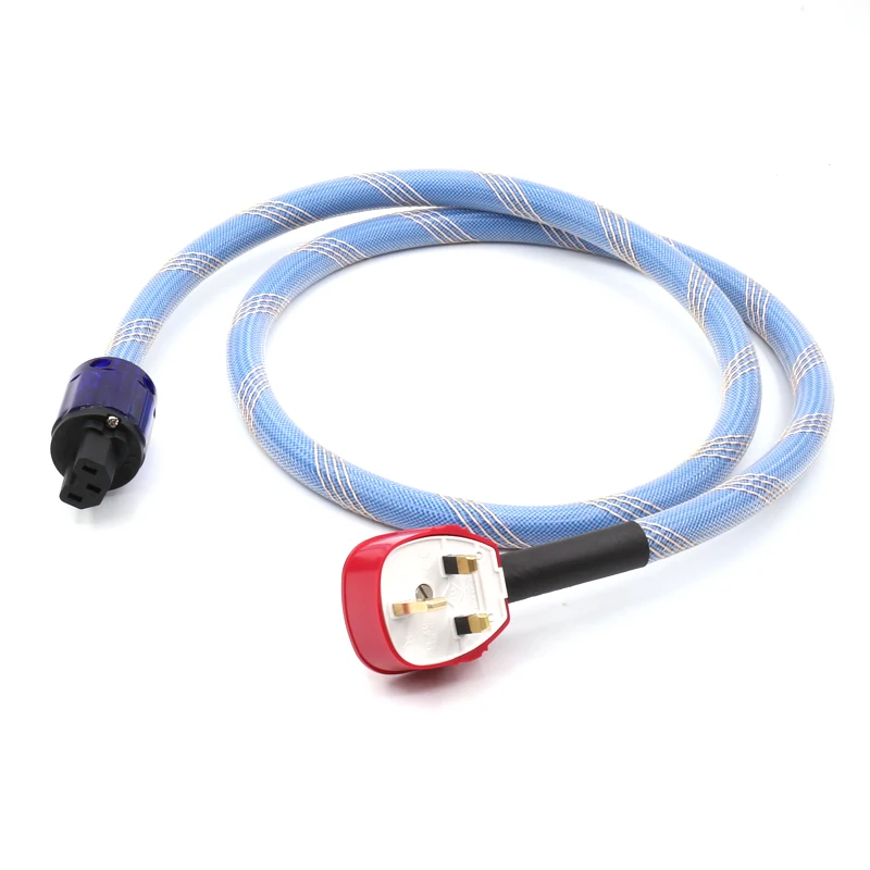 

HiFi FP-3TS762 alpha 5N OFC UK Version Power Cable with Gold Plated Right Angle UK Version Power Connector for Speaker/AMP