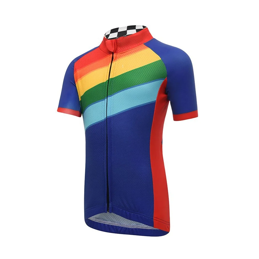 Bicycle Slim  Breathable Cycling Top Sweat-Absorbent Custom Short-Sleeved Manufacturers Highway  Mountain  Riding Apparel Outfit