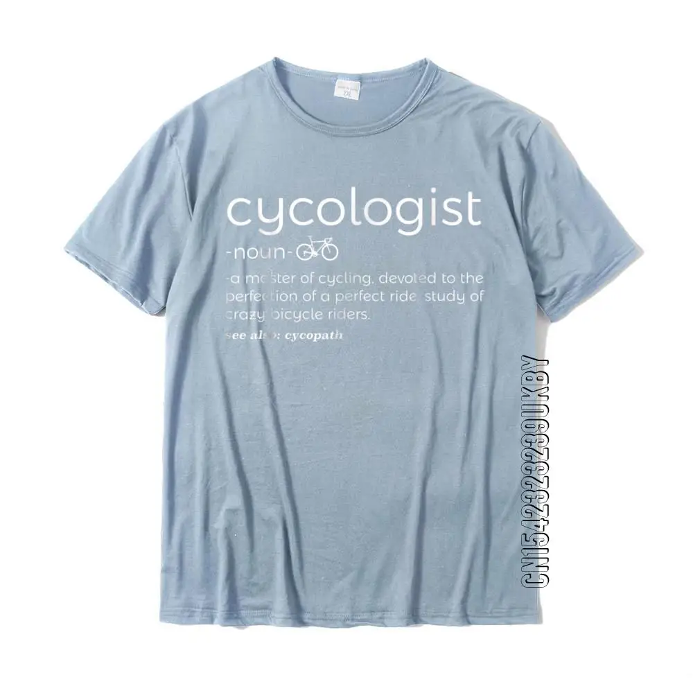 Funny Cycologist Meaning T-Shirt Bicycle Shirt Cute Men's Tshirts Cotton Tops & Tees Printed