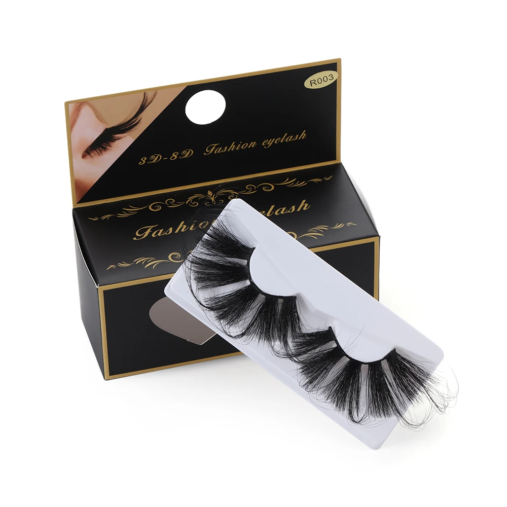 1Pair Beaver Thick Eyelash 70mm Super Long False Eyelashes 100% 3D Mink Eyelashes Exaggeration Fluffy Messy Criss-cross Lashes